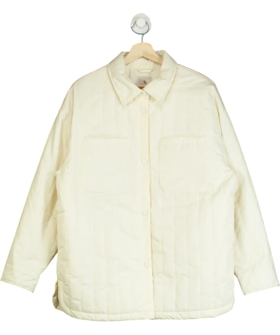 TU Cream Quilted Shacket UK 16