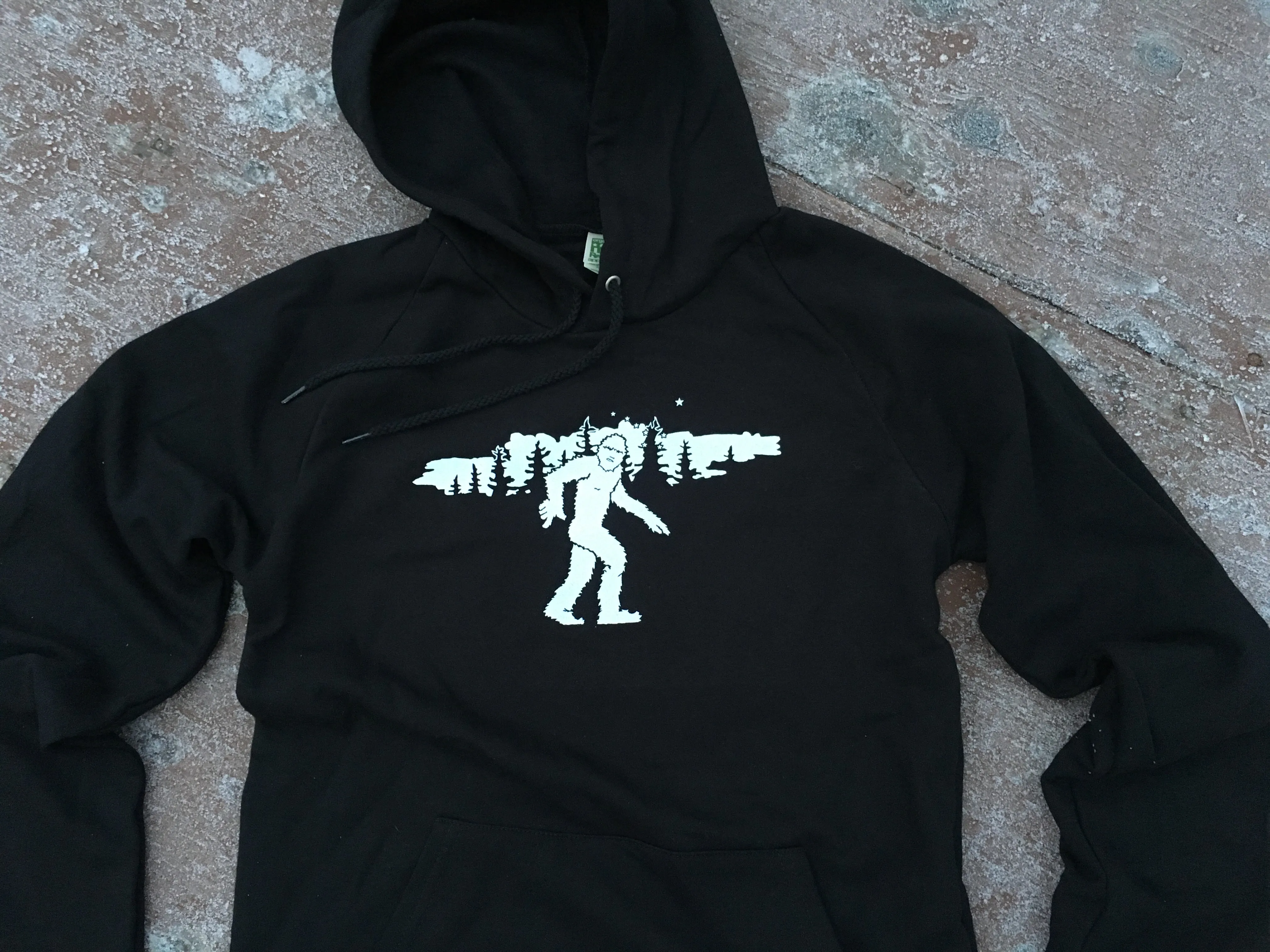 Unisex Black Yeti Pullover Hoodie