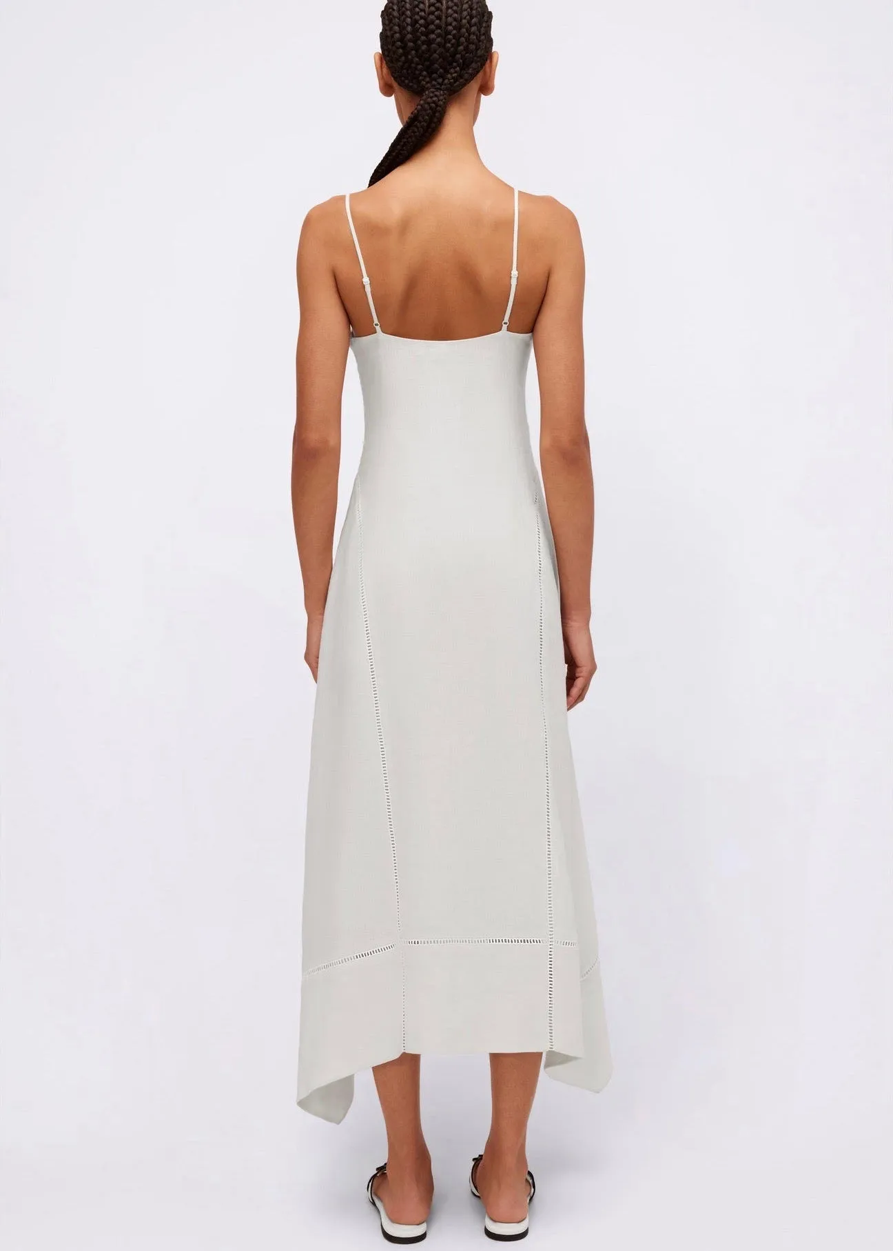 Val Midi Dress (White)