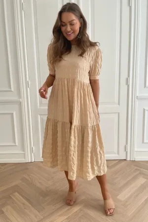 VilmaIC Lang Kjole - Beige