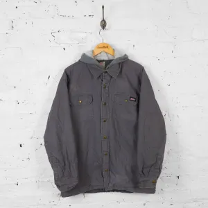 Vintage Cotton Dickies Hooded Jacket - Grey - L