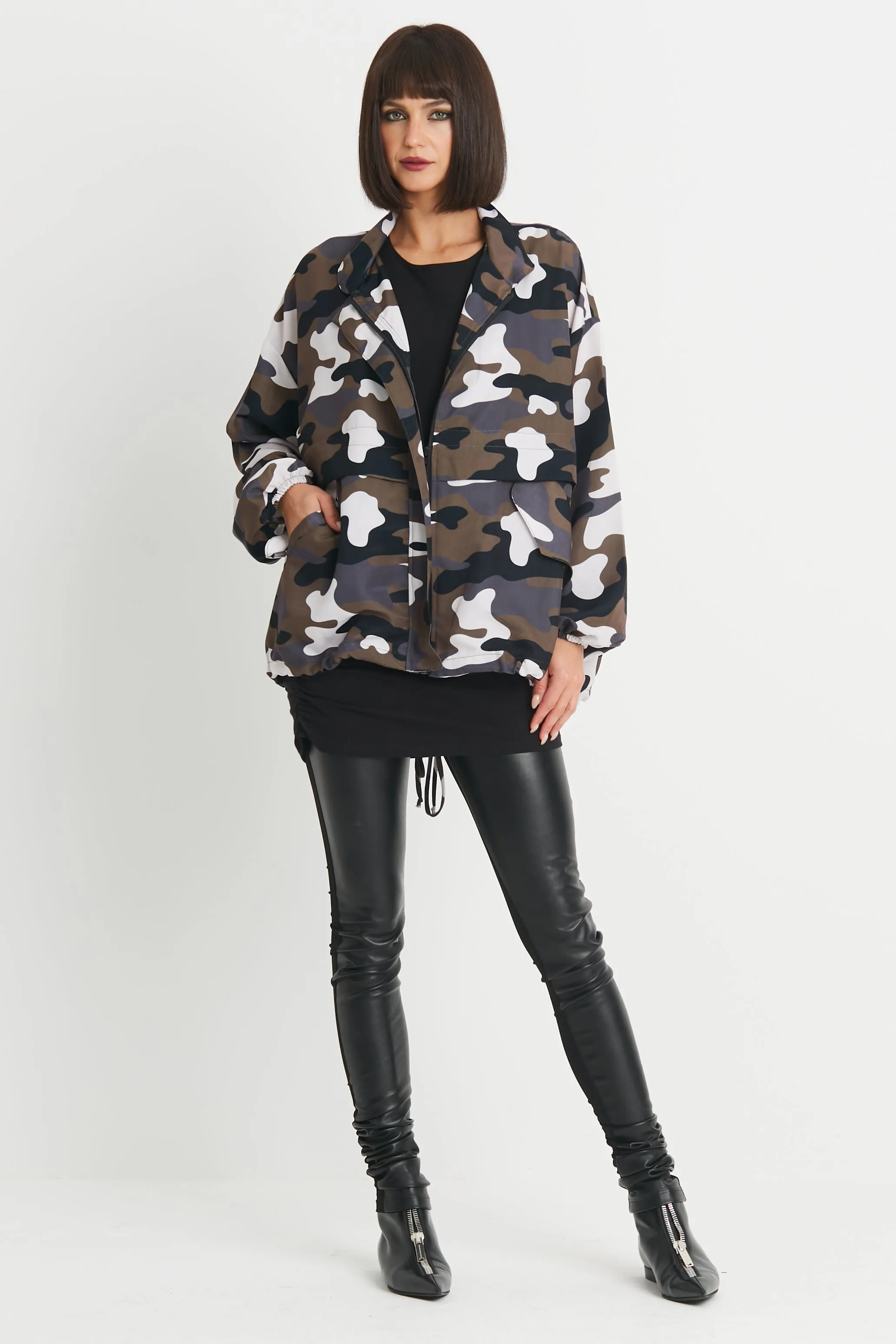 Washable Silk Bomber Jacket