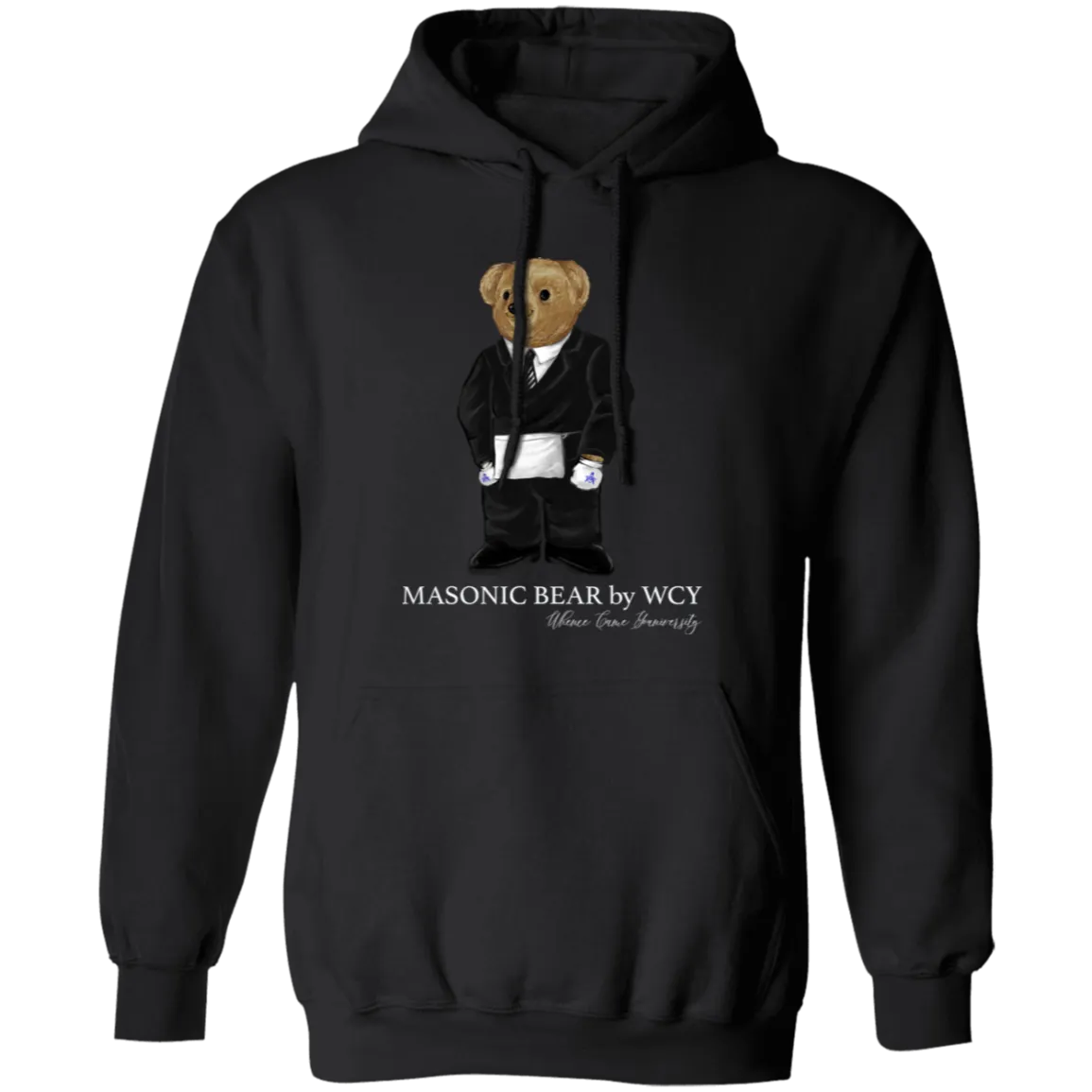 WCY Masonic Bear Pullover Hoodie (black)