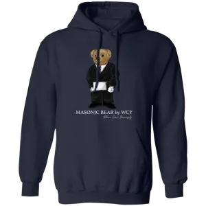 WCY Masonic Bear Pullover Hoodie (blue)
