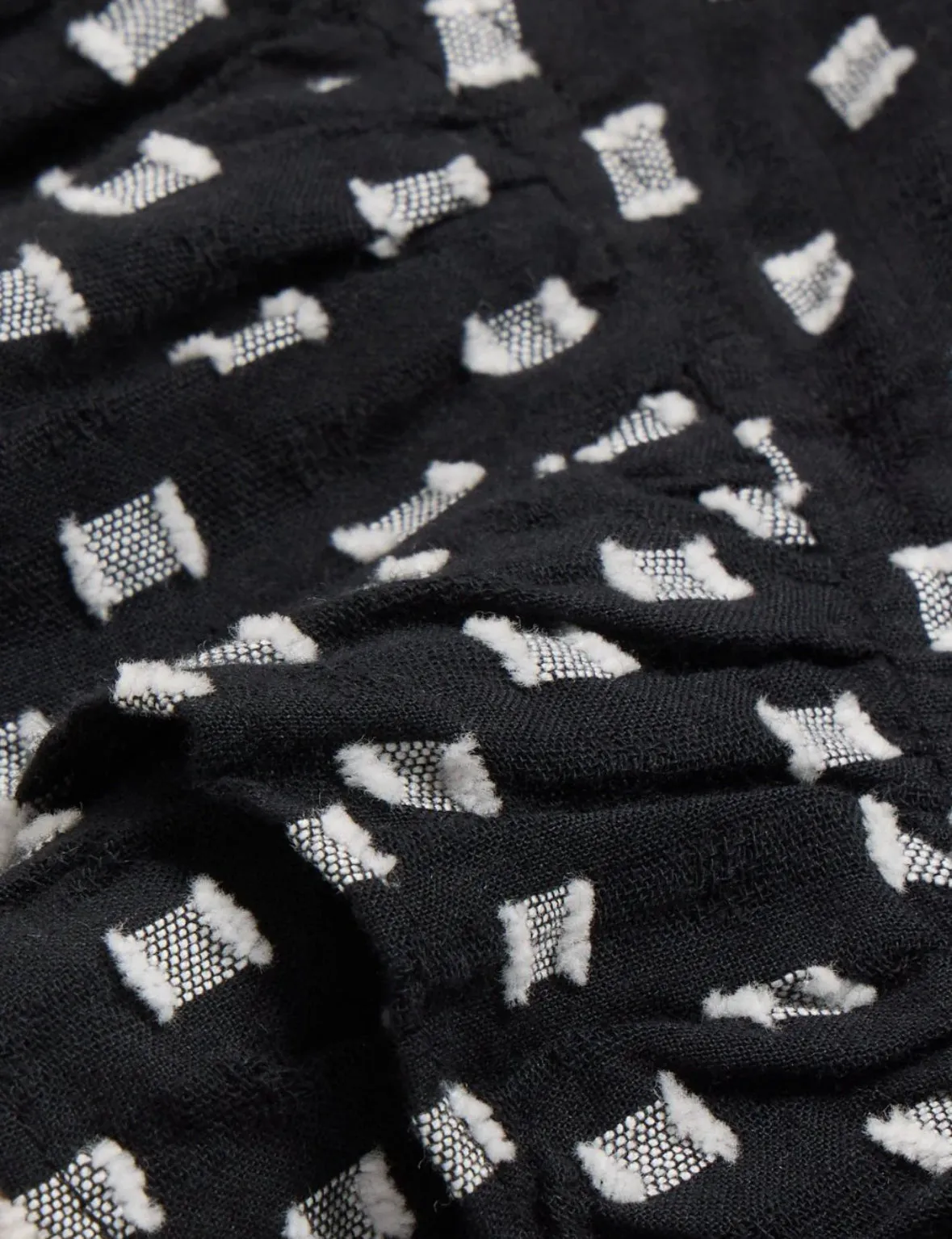 White Stuff UK Rosie Cotton Shirt Black Multi