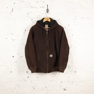 Women's Carhartt Hooded Work Jacket - Brown - Women's L