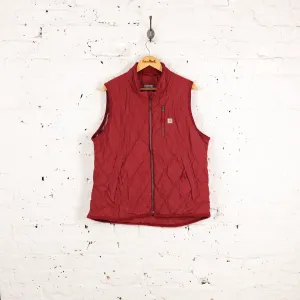 Women's Carhartt Quilted Gilet Bodywarmer Jacket - Red - Women's XL