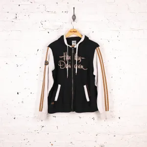 Women's Harley Davidson Zip Up Hoodie - Black - Women's XL