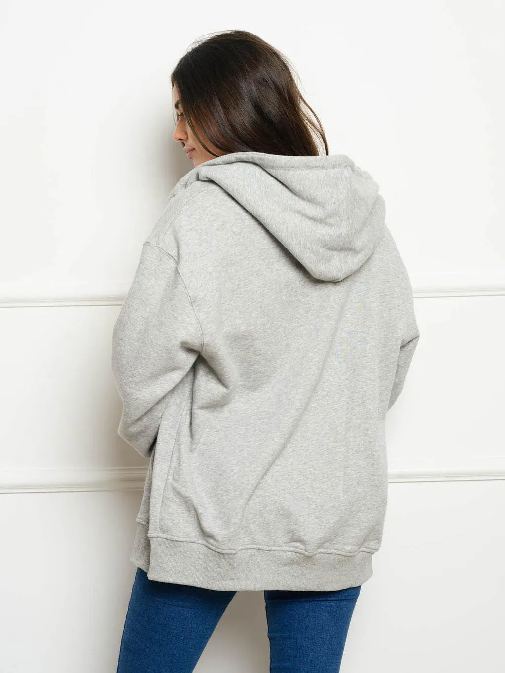 WOMEN'S LONG SLEEVE ZIP UP HOODIE JACKET