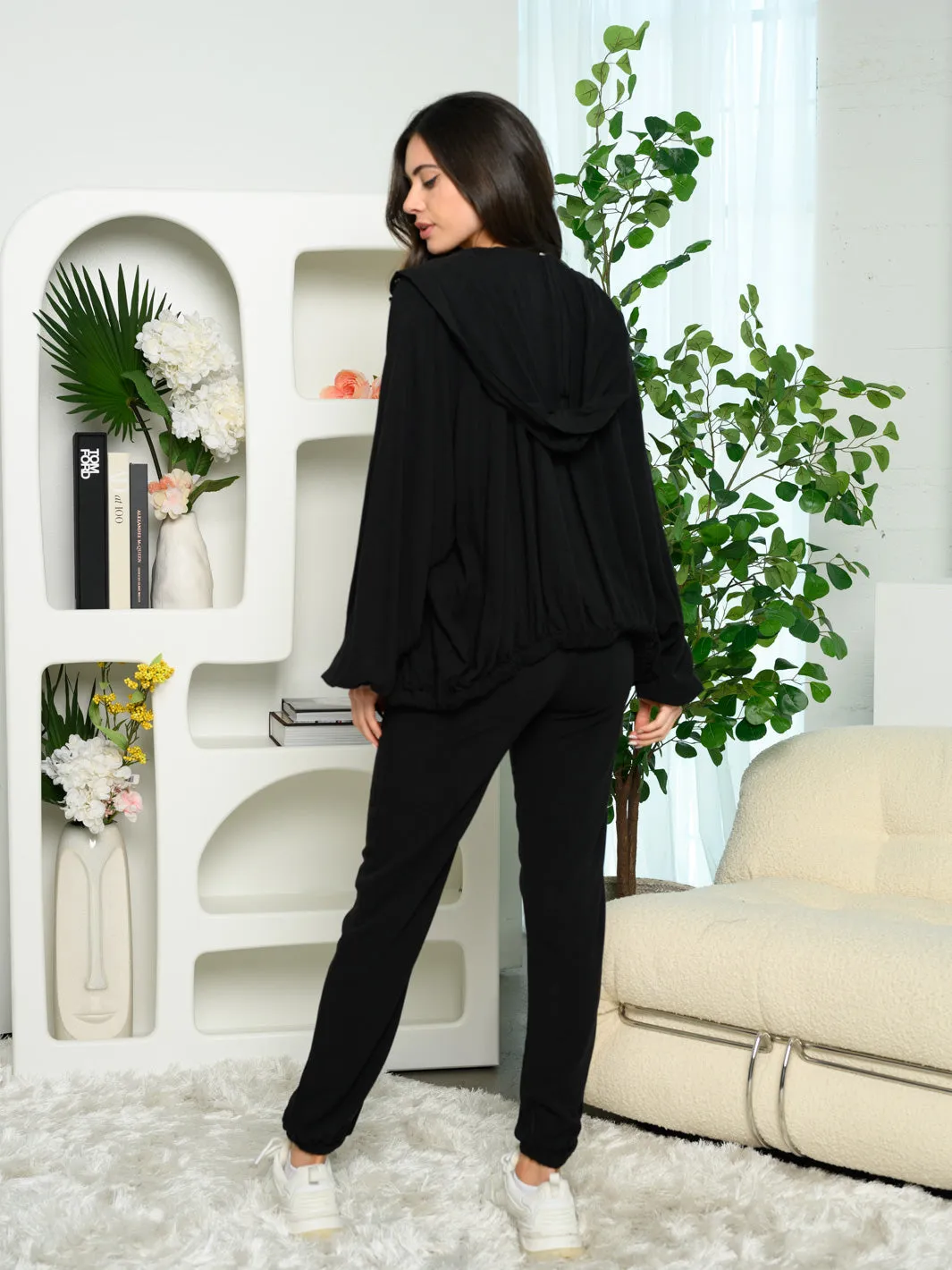 WOMEN'S LOUNGE WEAR HOODIE JACKET