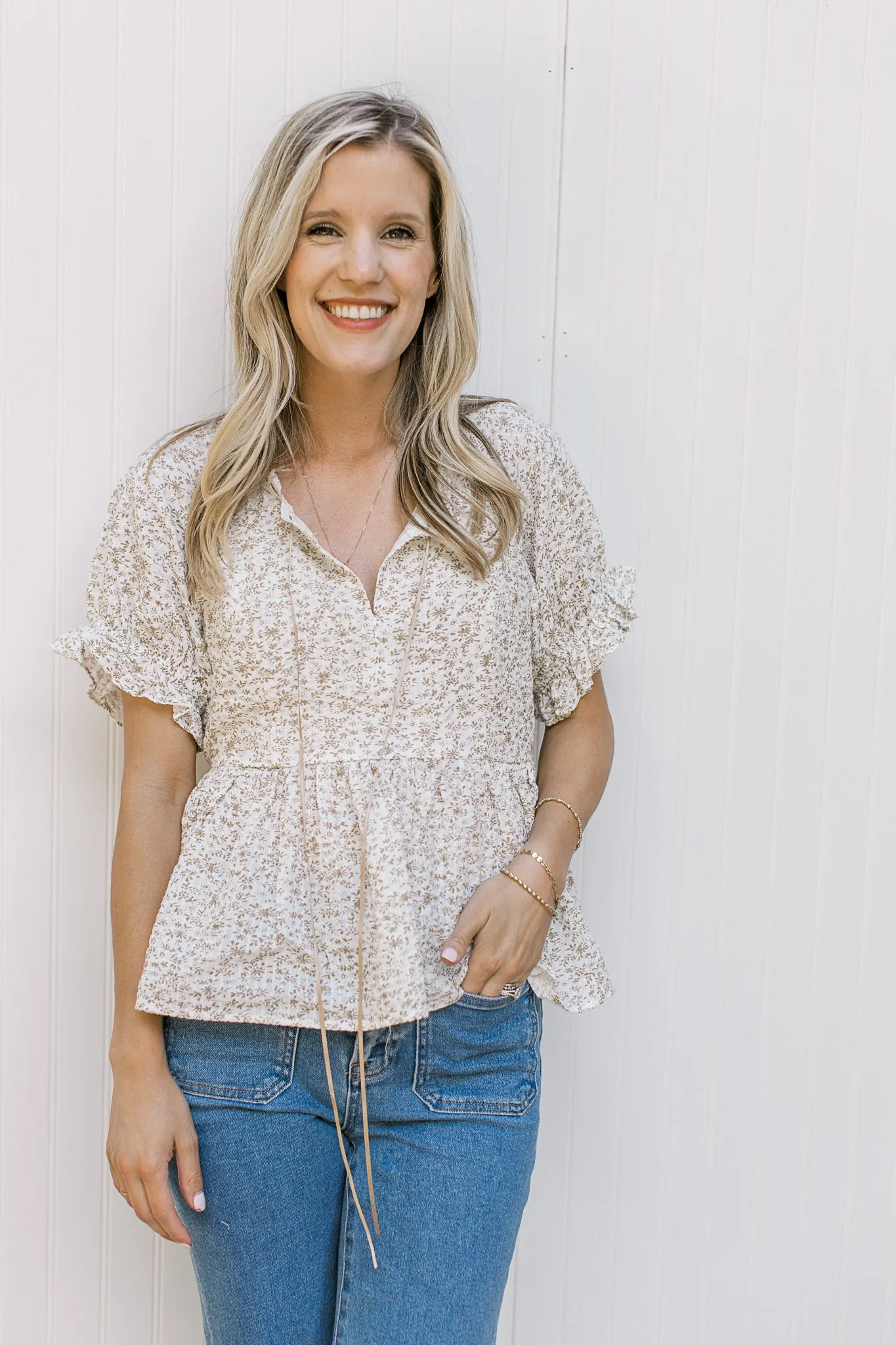X Sand Ribbon Top