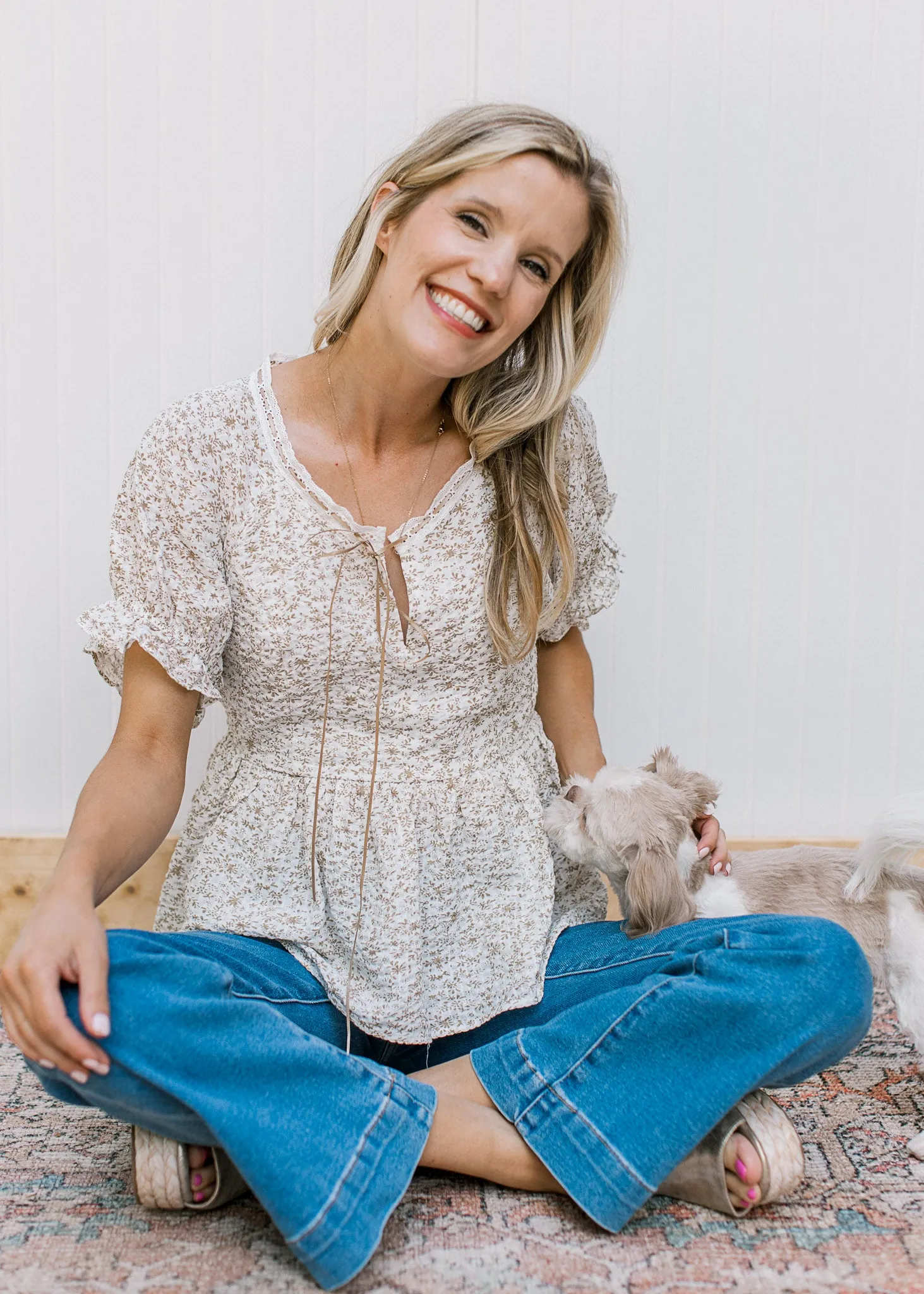 X Sand Ribbon Top
