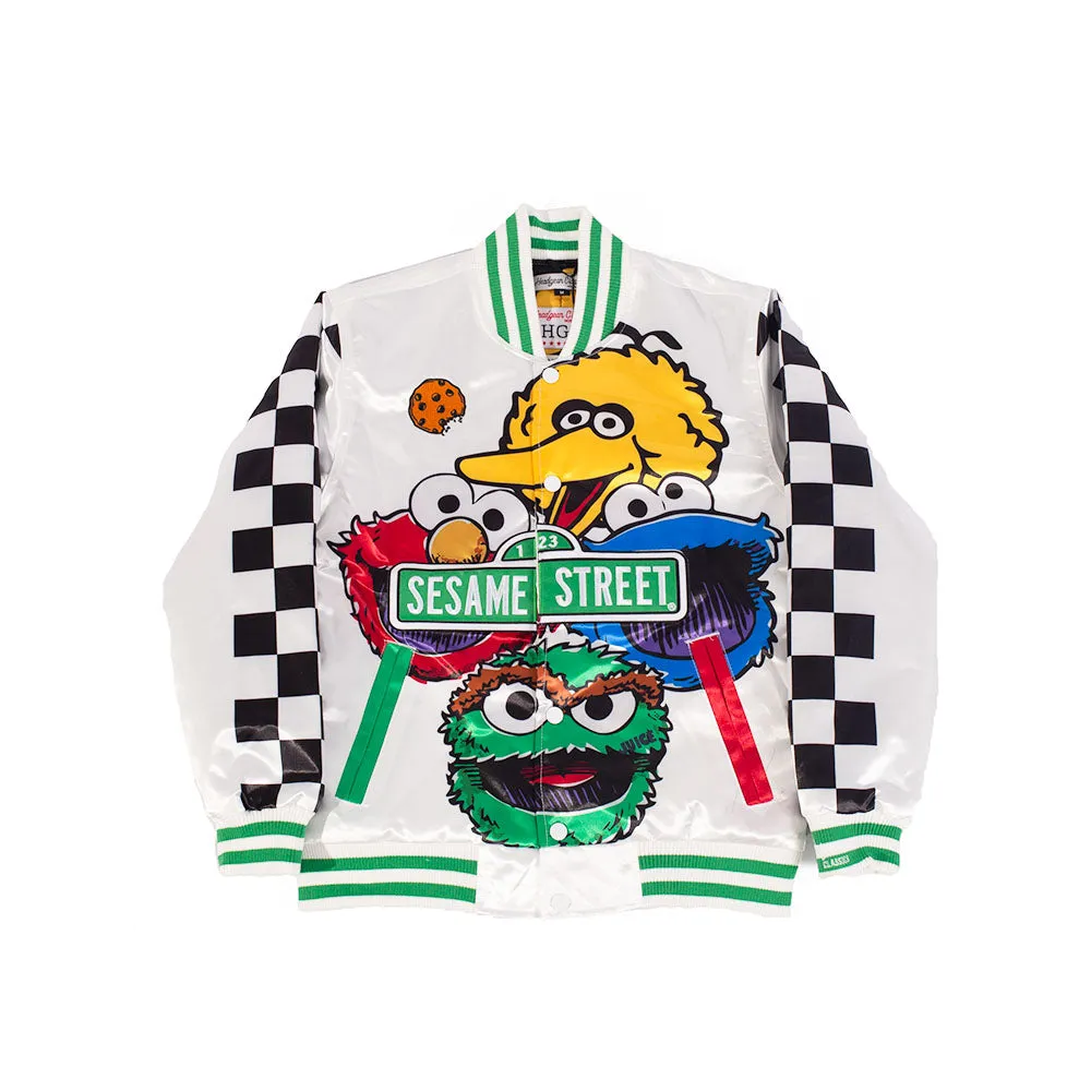 YOUTH SESAME SATIN JACKET WHITE