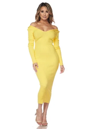 Yvette Off Shoulder Midi Dress
